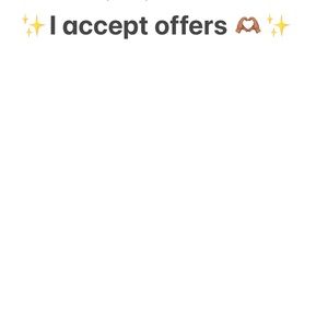 Send in your offers :)